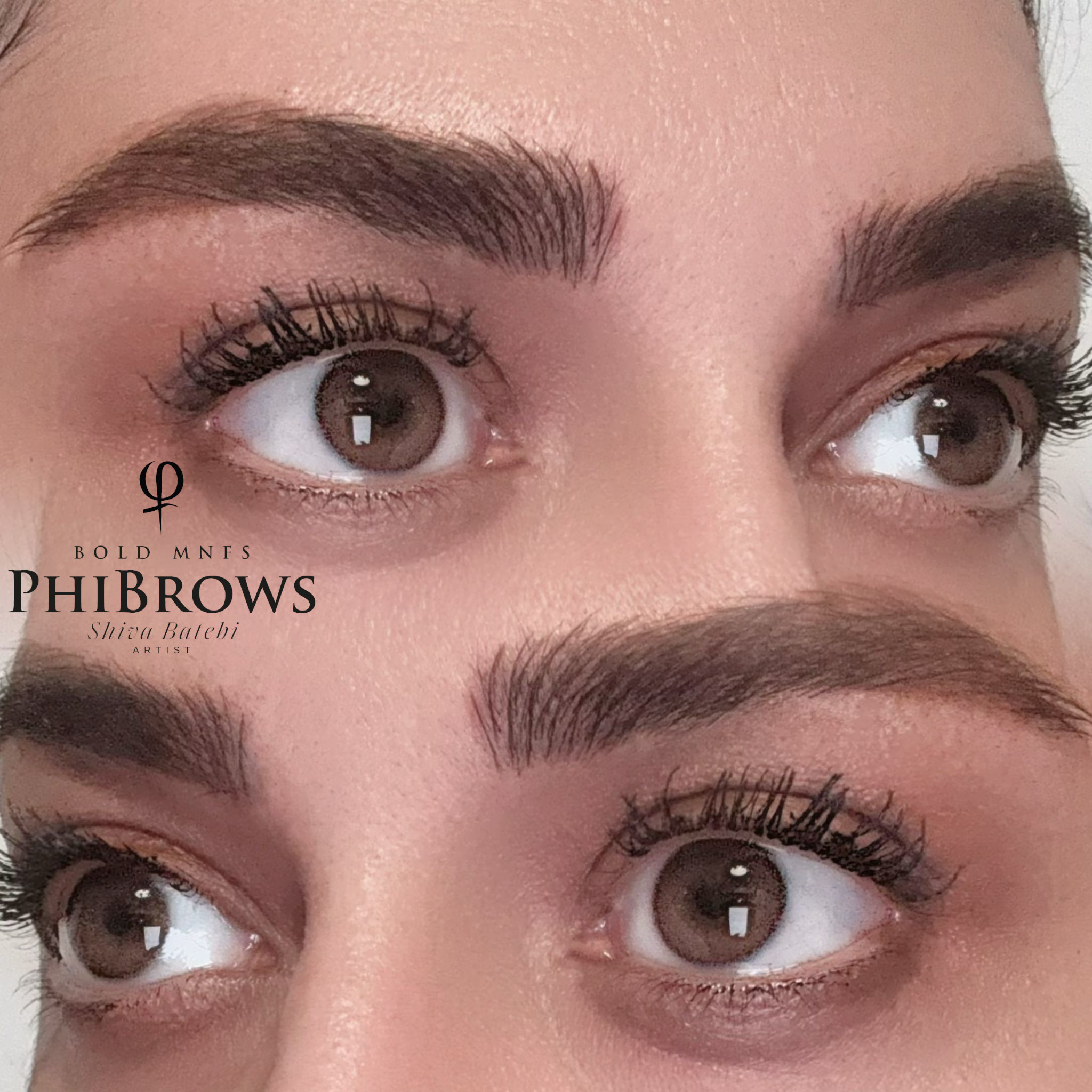 Microblading in Mannheim Ergebnis beider Augenbrauen – PhiBrows-Technik von zertifizierter PhiArtistin